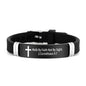 Cross Design Inspirational Quote Bracelets ID Wristband Silicone Material Christian Bracelet Bible Verse